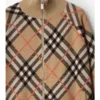 Jacke aus Wolle-Mohair-Mischung mit Karomuster