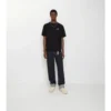 Jeans mit geradem Bein und Umschlag