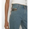 Jeans mit mittlerer Leibhöhe und geradem Schnitt