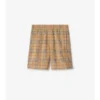 Jersey-Shorts mit Karomuster