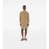 Jersey-Shorts mit Karomuster