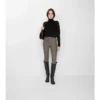 Jodhpurs aus Stretch-Baumwolle mit Fischgrätenmuster