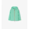Kapuzenjacke aus Nylon mit Karomuster