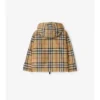 Kapuzenjacke aus Nylon mit Karomuster