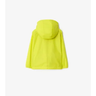 Kapuzenjacke aus Nylon mit Karomuster