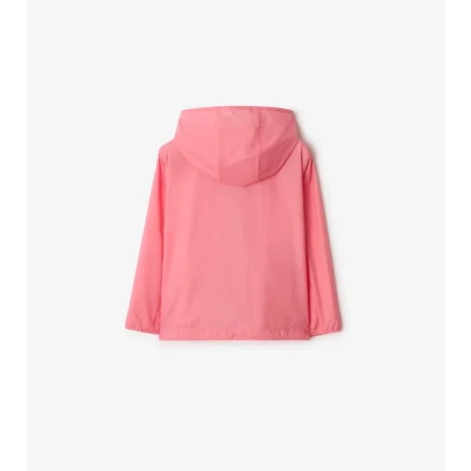 Kapuzenjacke aus Nylon mit Karomuster