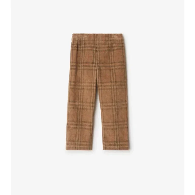 Karierte Cordhose