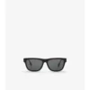 Karierte rechteckige Sonnenbrille