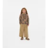 Karierte Wollstrickjacke