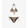 Karierter Triangel-Bikini