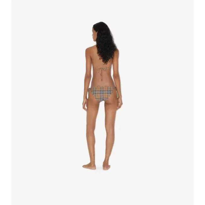 Karierter Triangel-Bikini