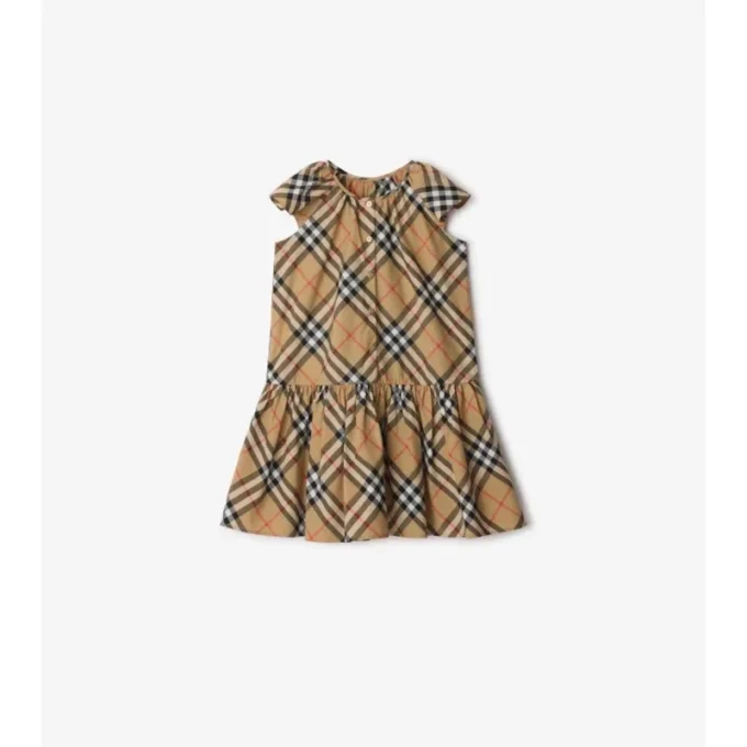 Kariertes Baumwollkleid