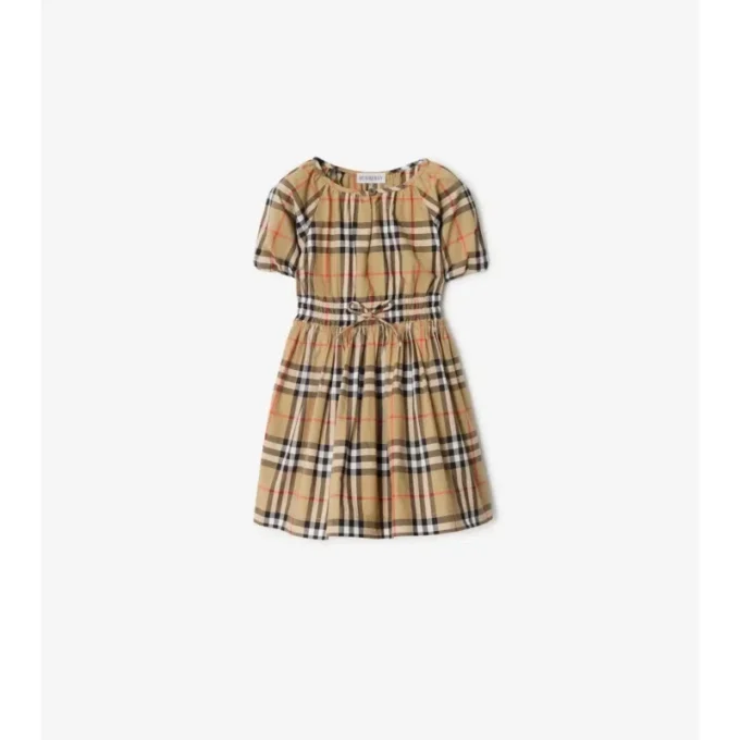 Kariertes Baumwollkleid