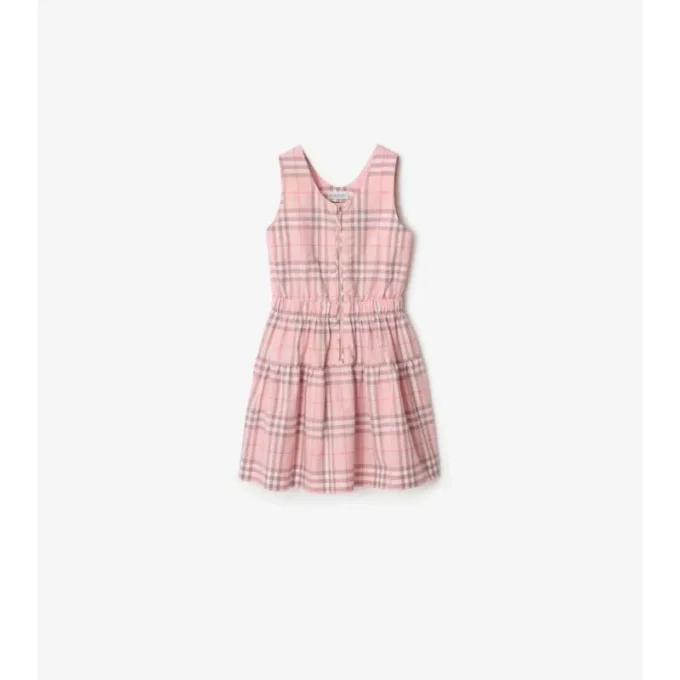 Kariertes Baumwollkleid