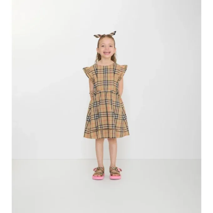 Kariertes Baumwollkleid