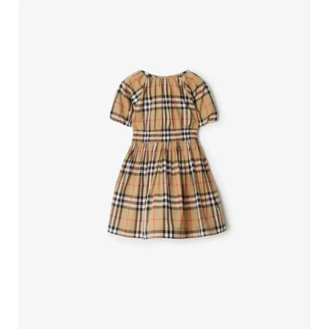 Kariertes Baumwollkleid