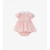 Kariertes Baumwollkleid mit Bloomers