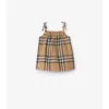 Kariertes Baumwollkleid mit Bloomers