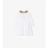 Kariertes Baumwollkleid mit Bloomers
