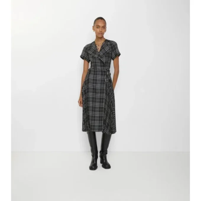 Kariertes Kiltkleid aus Wollmischung