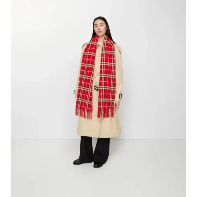 Kaschmirschal mit Karomuster