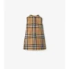 Kleid aus Baumwollpopeline mit Burberry-Karomuster