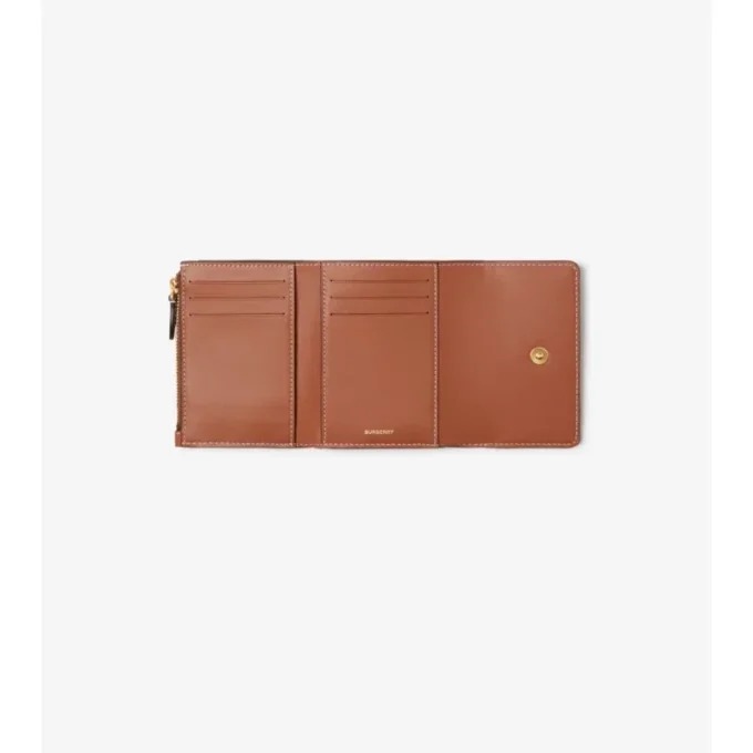 Kleine Brieftasche mit Karomuster