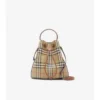 Kleine Bucket Bag mit Karomuster