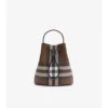 Kleine Bucket Bag mit Karomuster
