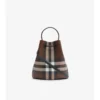 Kleine Bucket Bag mit Karomuster
