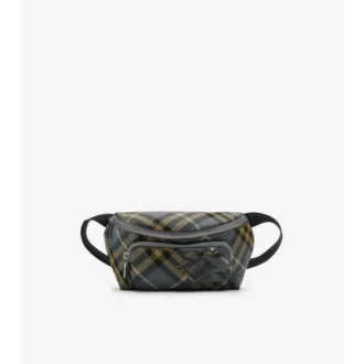 Kleine Gürteltasche mit Karomuster