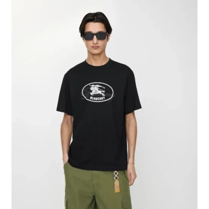Knight-Stamp-Baumwoll-T-Shirt