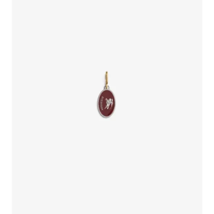 Knight Stamp-Charm aus Emaille