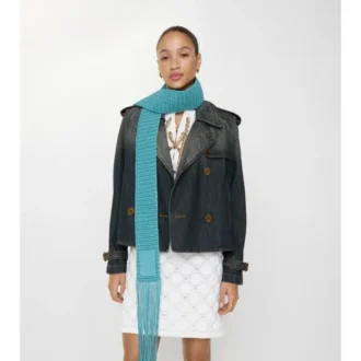 Kürzliche Denim-Mayfair-Trenchjacke