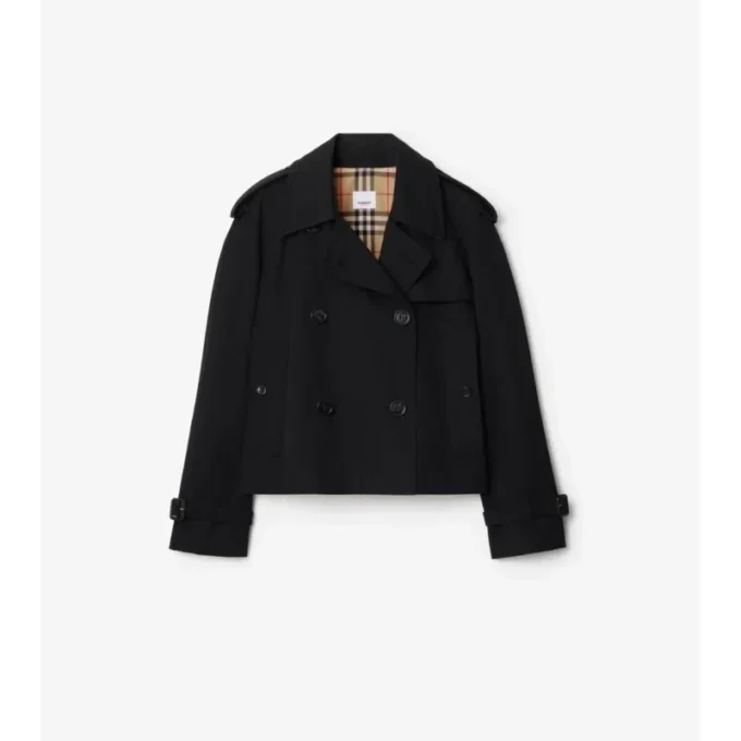 Kurze Gabardine-Mayfair-Trenchjacke