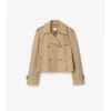 Kurze Gabardine-Mayfair-Trenchjacke