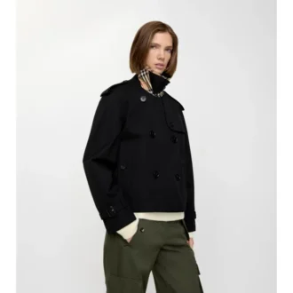 Kurze Gabardine-Mayfair-Trenchjacke