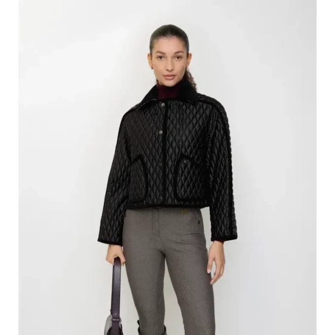 Kurze, gesteppte Floriston-Jacke aus Nylon
