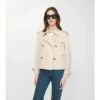 Kurze Mayfair-Trenchjacke aus Tropical Gabardine