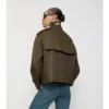 Kurze Mayfair-Trenchjacke aus Tropical Gabardine