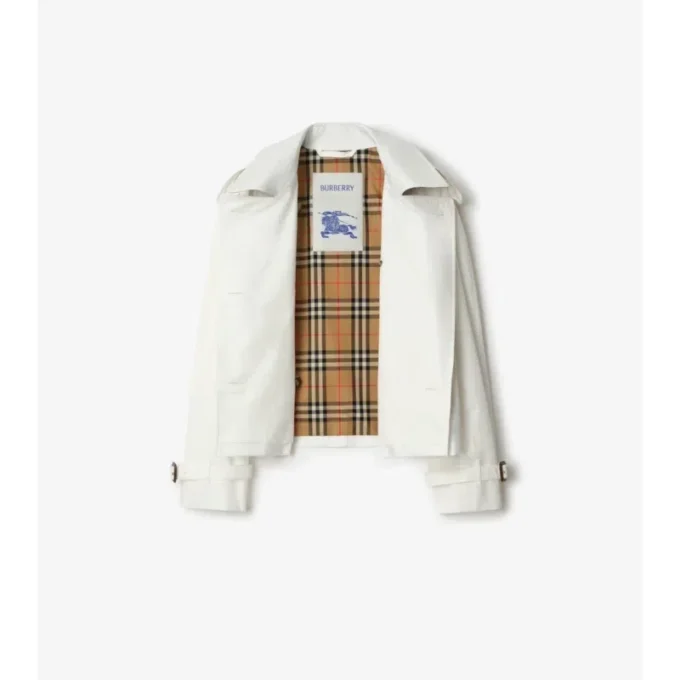 Kurze Mayfair-Trenchjacke aus Tropical Gabardine
