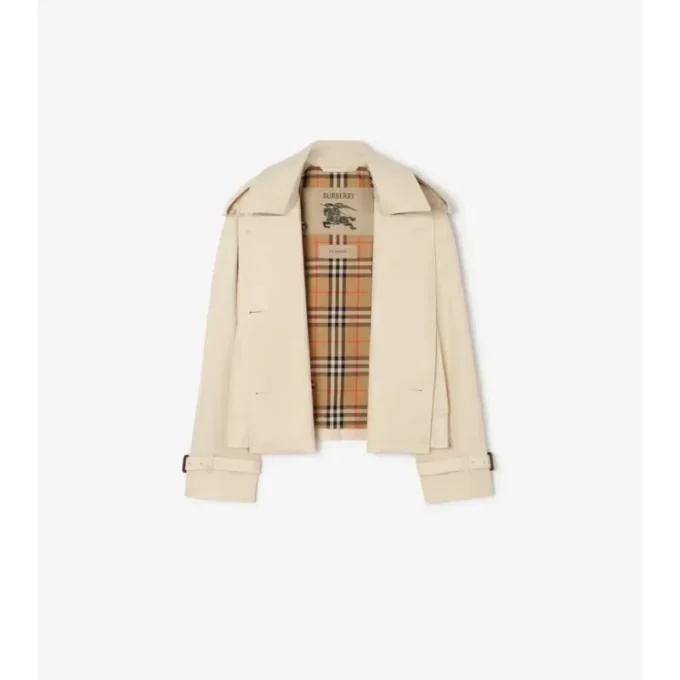 Kurze Mayfair-Trenchjacke aus Tropical Gabardine