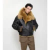 Kurze Shearling-Fliegerjacke