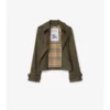 Kurze Trenchcoat-Jacke aus Tropical Gabardine