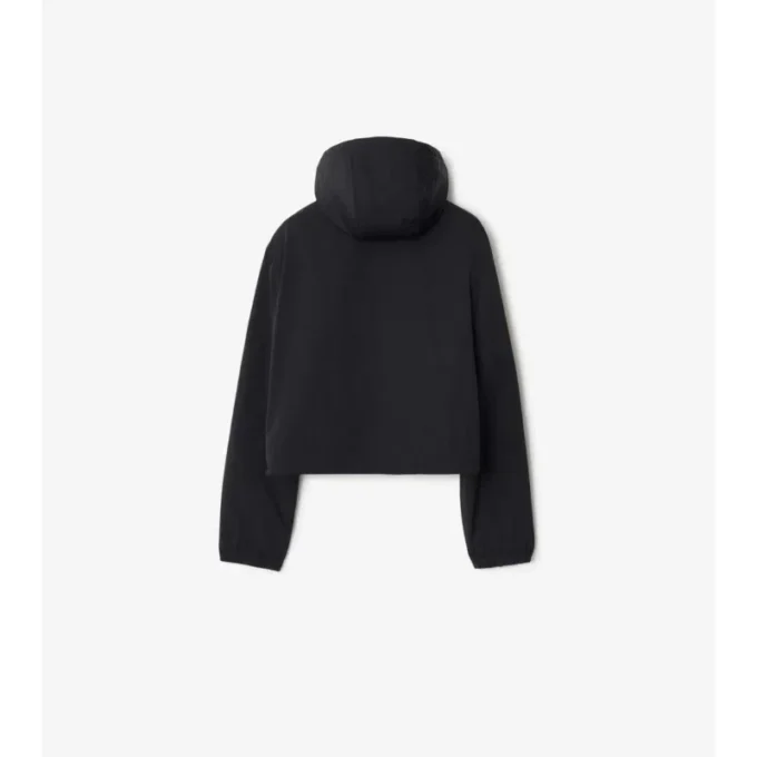 Kurze, wendbare Kapuzenjacke mit Karomuster