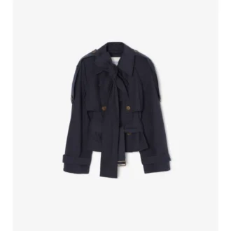 Kurzer Canvas-Trench Coat „Trerose“