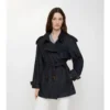 Kurzer Fitzrovia-Trench Coat aus Denim