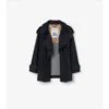 Kurzer Fitzrovia-Trench Coat aus Denim
