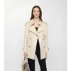 Kurzer Fitzrovia-Trench Coat aus Tropical Gabardine