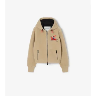 Kurzer Fleece-Pullover aus einer Woll-Kaschmir-Mischung